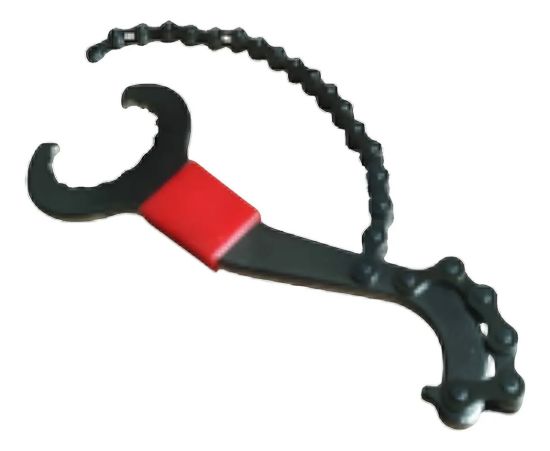 Imagen de Llave Para Reparación Bicicleta 3 En 1 C/cadena Negro