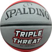 Imagen de Pelota De Basketball  Spalding Triple Threat N°7 Rojo/gris