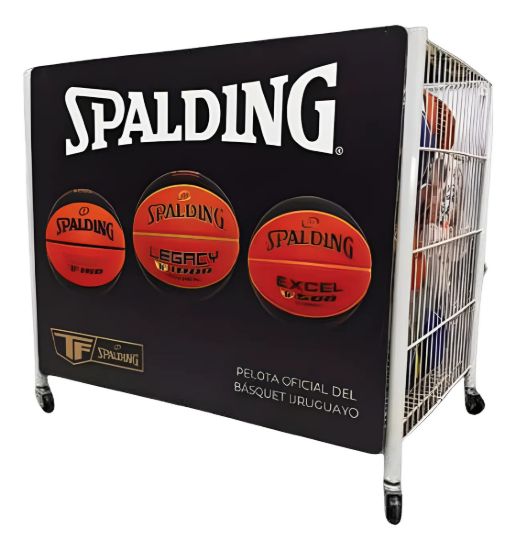 Imagen de Carro Porta 25 Pelotas Basketball Spalding