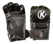 Imagen de Guante Mma Vale Todo + Bucal Pro M Negro/rojo