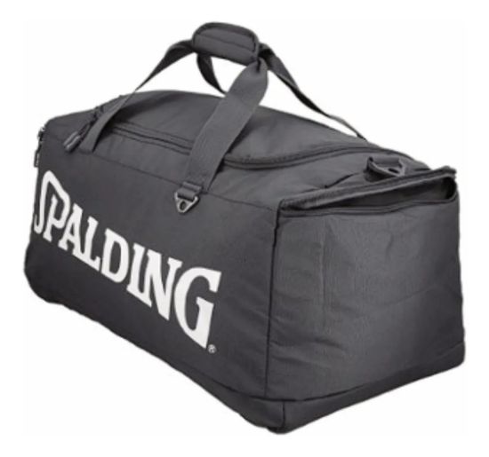 Imagen de Bolso Entrenamiento Spalding Logo 2.0 50 Litros Negro Lisa