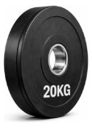 Imagen de Bumper Plate 20 Kg Disco Olímpico Musculación Gym Negro