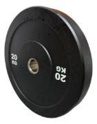 Imagen de Bumper Plate 20 Kg Disco Olímpico Musculación Gym Negro