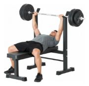 Imagen de Banco Pecho Fijo + Soporte Barras Knex Sports Negro