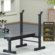 Imagen de Banco Pecho Fijo + Soporte Barras Knex Sports Negro