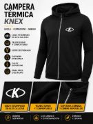 Imagen de Campera Afelpada Con Capucha Y Cierre Deportivo Unisex 3xl Negro Lisa