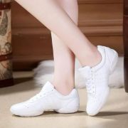 Imagen de Zapatos Calzado Flexible De Baile Hip Hop Danza Blanco 33