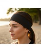 Imagen de Vincha Deportiva Elastica Comodas Varios Colores Negro Unico Circular Liso