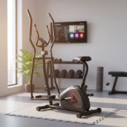 Imagen de Bicicleta Elíptica Con Asiento Fitness Cardio Entrenamiento Negro
