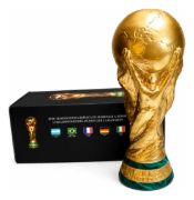 Imagen de Trofeo Replica Copa Del Mundo Futbol 35 Cm Yeso Calidad Dorado