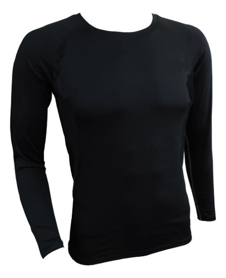 Imagen de Remera Termica Manga Larga Niños Deportes  Negro 16