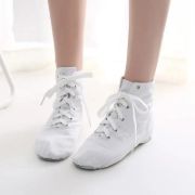 Imagen de Zapatilla Ballet Lona Con Taco Blanco Blanco 32 Uy