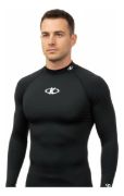 Imagen de Remera Termica Camiseta Con Cuello Negro M