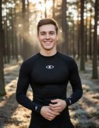 Imagen de Remera Termica Camiseta Con Cuello Negro M