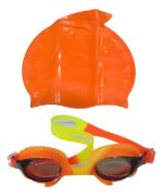 Imagen de Set Natacion Lente Silicona + Gorra Silicona Niño
