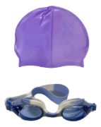 Imagen de Set Natacion Lente Silicona + Gorra Silicona Niño