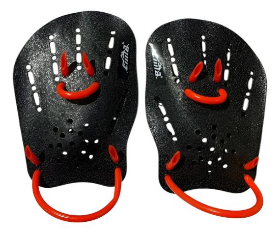 Imagen de Manoplas Para Natación Cima Piscina Entrenamiento Negro S
