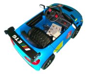 Imagen de Auto Infantil 6v 1 Motor Rc C/balanceo 3 Vel Celeste Liso