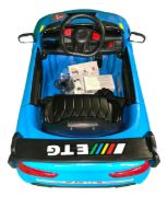 Imagen de Auto Infantil 6v 1 Motor Rc C/balanceo 3 Vel Celeste Liso