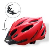 Imagen de Casco De Bicicleta Para Adulto C/regulador Alta Comodidad Rojo M