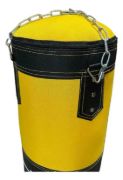 Imagen de Kit Boxeo Completo 14kg Bolsa Guantes Vendas Bucal Color Amarillo