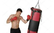 Imagen de Kit Boxeo Completo 14kg Bolsa Guantes Vendas Bucal Color Amarillo
