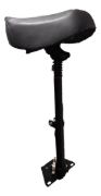 Imagen de Asiento Con Base Para Monopatin Electrico Altura Ajustable Negro Sillin