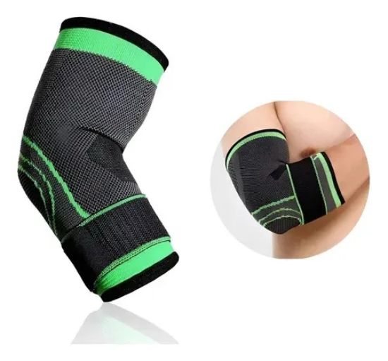 Imagen de Codera Elastica De Compresion Con Ajuste Deportiva Negro Unico