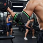 Imagen de Codera Elastica De Compresion Con Ajuste Deportiva Negro Unico