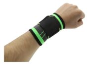 Imagen de Muñequera Ortopedica Gym Fitness Unisex Ajustable Deporte Negro