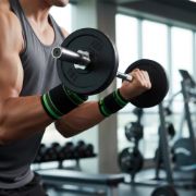 Imagen de Muñequera Ortopedica Gym Fitness Unisex Ajustable Deporte Negro