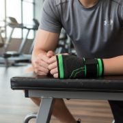 Imagen de Muñequera Deportiva Compresion Para Tendinitis Negro L