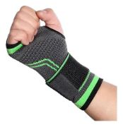 Imagen de Muñequera Deportiva Compresion Para Tendinitis Negro L