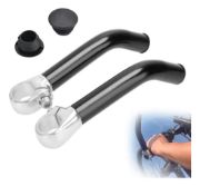 Imagen de Extremos Manillar De Manubrio Bicicleta De Aluminio Negro