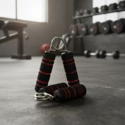 Imagen de Hand Grip Ejercitador De Mano Y Antebrazo Mango Neopreno Negro-rojo