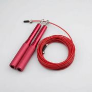 Imagen de Cuerda De Salto Crossfit Mango De Acero Resistente Rojo