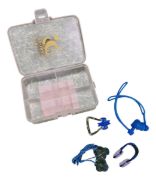 Imagen de Kit De Natación Premium 4 Accesorios Con Estuche Organizador Blanco