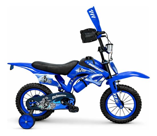 Imagen de Bicicleta Motocross De Niño Modelo Ninja Con Accesorios R16 Azul 16  