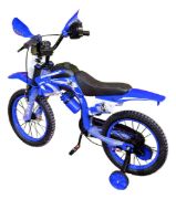 Imagen de Bicicleta Motocross De Niño Modelo Ninja Con Accesorios R16 Azul 16  