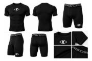 Imagen de Set Kit Termico Remera + Calza Corta Negro Lisa L