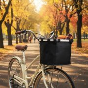 Imagen de Canasto Cesta Delantero Para Bicicleta Ciclismo Color Negro Negro