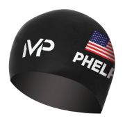 Imagen de Gorra Natación Silicona Mp Profesional Con Estuche Negro