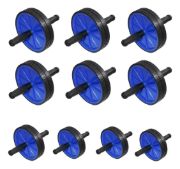 Imagen de Pack X10 Rueda Abdominal Doble Ejercicio Fitness Gimnasio Negro