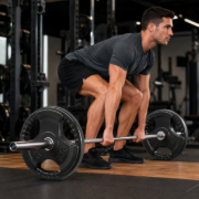Imagen de Disco Olimpico Hierro Engomado C/agarres 15kg Negro