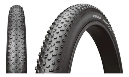 Imagen de Cubierta Bicicleta Arisun 26 X 4.0 Fat Bike 60tpi Big Fatty Negro