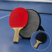 Imagen de Paleta De Ping Pong 3 Estrellas + Funda  Rojo An (anatómico)