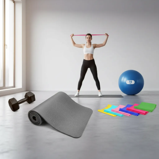 Imagen de Kit Entrenamiento Pilates Yoga Funcional Fitness N2