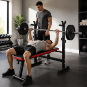 Imagen de Banco Pecho Con Inclinacion + Soporte Barras Atlas Sport
