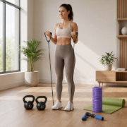 Imagen de Kit Set Entrenamiento Fitness Pilates Pesas N4