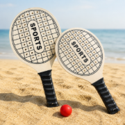 Imagen de Set Paleta De Playa Madera + Pelota Tenis